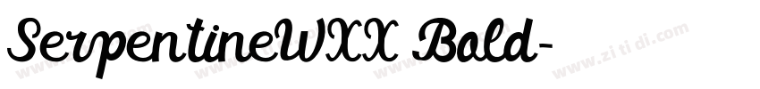 SerpentineWXX Bold字体转换